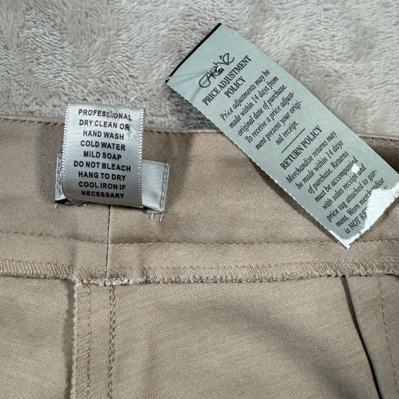 Vintage Cache Pants Womens Size 2 Beige Capri Y2K NWT - Picture 15 of 15